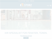 Tablet Screenshot of glasbau-storz.de